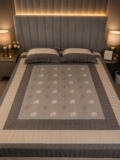 Luxury Bed Covers -Tissue Embroidery-3pc
