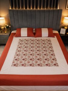 Luxury Bed Covers -Jaquard Cotton-3pc