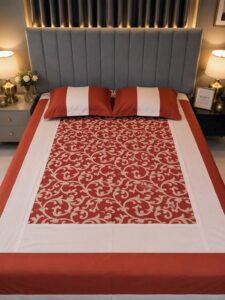 Luxury Bed Covers -Jaquard Cotton-3pc