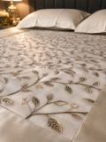 Heavy Embroidered Luxury Bedcover-3pc set - Image 4