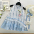 Blue Lace Melody Summer Wear (4-7 yrs) | Code: N13 - Image 5