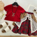 Scarlet Tartan Charm Summer Wear (3-5 yrs) | Code: N6 - Image 9