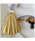Summer wear | Honey Mustard Party Dress | Code: 18 - Image 5