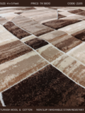 Turkish Carpet- Wool & Cotton Weave- 4/5 feet - Image 5