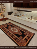 Turkish Carpet- Wool & Cotton Weave- 2.5/5 feet