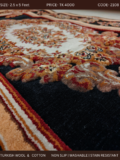 Turkish Carpet- Wool & Cotton Weave- 2.5/5 feet - Image 4