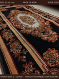 Turkish Carpet- Wool & Cotton Weave- 2.5/5 feet - Image 5