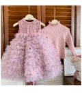 Rose Ruffle Party Dress set | Code: 26
