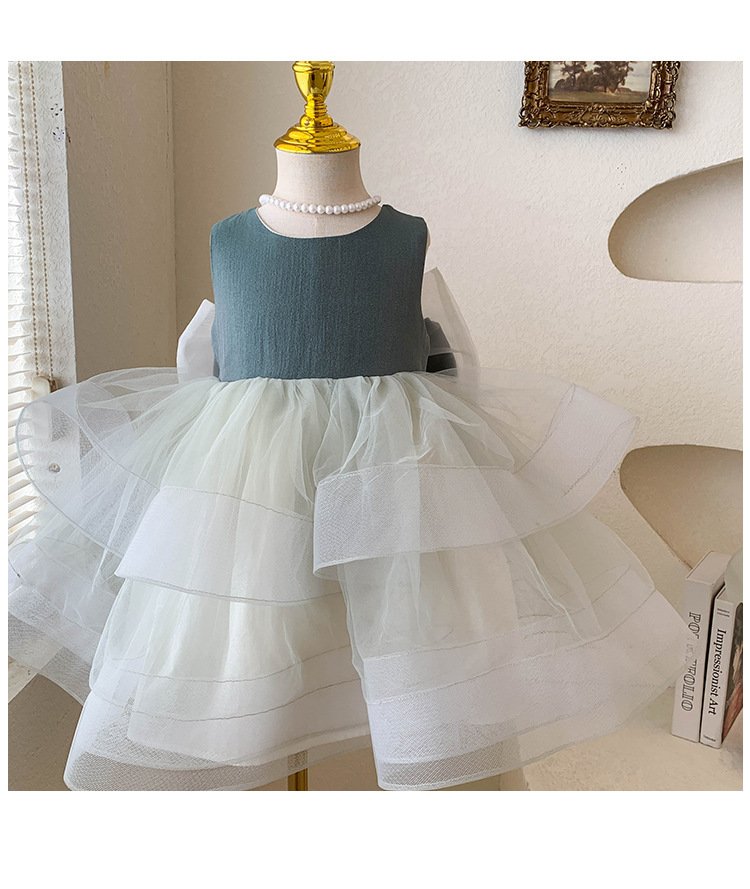 4 Sage Tulle Party Dress | Code: 24 - Image 1