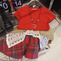 Scarlet Tartan Charm Summer Wear (3-5 yrs) | Code: N6 - Image 13