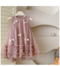 Summer wear | Dusty Rose Ruffle Party Dress | Code: 06 - Image 3