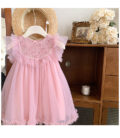 Summer wear | Rosy Lace Party Dress | Code: 10 - Image 2