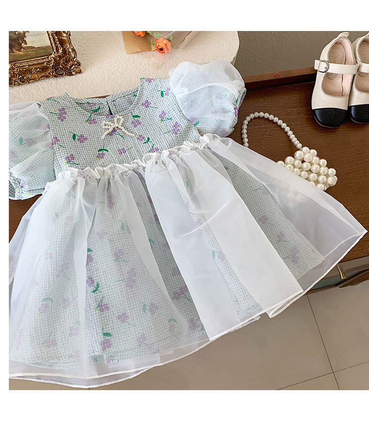 5 Summer wear | Lavender Blue Party Dress | Code: 20(B) - Image 1