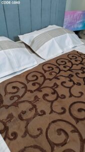 Luxury Bed Covers -Tissue Embroidery-3pc - Image 2