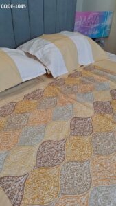 Luxury Bed Covers -Jaquard Cotton-3pc set - Image 2