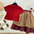 Scarlet Tartan Charm Summer Wear (3-5 yrs) | Code: N6 - Image 4