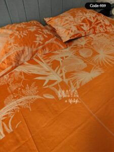 Premium Embossed Cotton bedsheet - Image 2