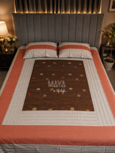 Luxury Bed Covers -Jaquard Cotton-3pc