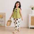 Pistachio Polka Charm Summer Wear (4-6 yrs) | Code: N23 - Image 2