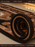 Turkish Carpet- Wool & Cotton Weave- 2.5/5 feet - Image 6