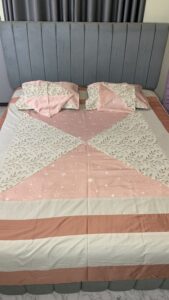 Luxury Bed Covers -Cotton Embroidery-5pc (heavy set)