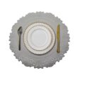 Ash Round Faux Leather Placemats - Image 4