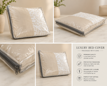 Luxury Bed Covers -Cotton Embroidery-5pc (heavy set) - Image 3