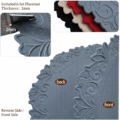 Silver Round Faux Leather Placemats - Image 8