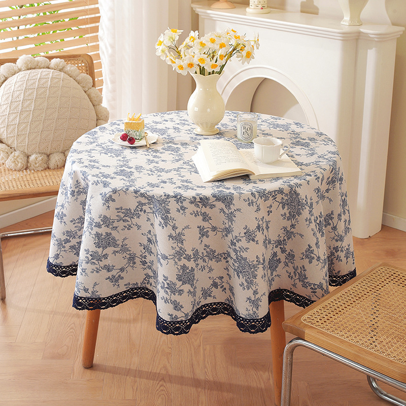 10 Azure Lace | Round Table Cloth | 150 - Image 1