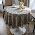 Ivory Mosaic | Round Table Cloth | 150