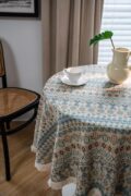 Ivory Mosaic | Round Table Cloth | 150 - Image 4