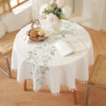 Ivory Serenity | Round Table Cloth | 140 - Image 4