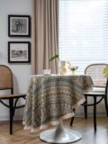 Ivory Mosaic | Round Table Cloth | 150 - Image 6