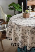 Ivory Noir | Round Table Cloth | 150 - Image 6