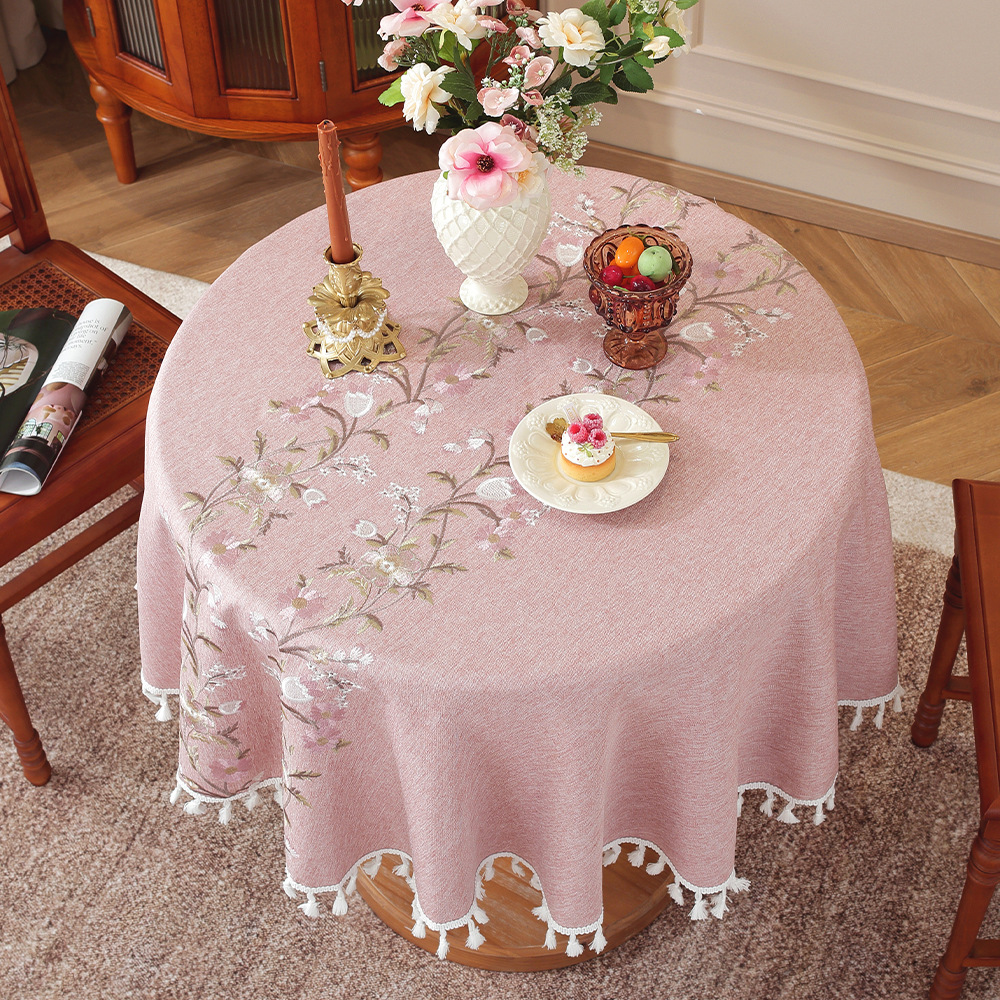 7 Rosaline Veil | Round Table Cloth | 140 - Image 1