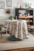 Ivory Noir | Round Table Cloth | 150 - Image 9