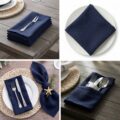 Dinner Napkins (Set of 2) - Navy - Image 3